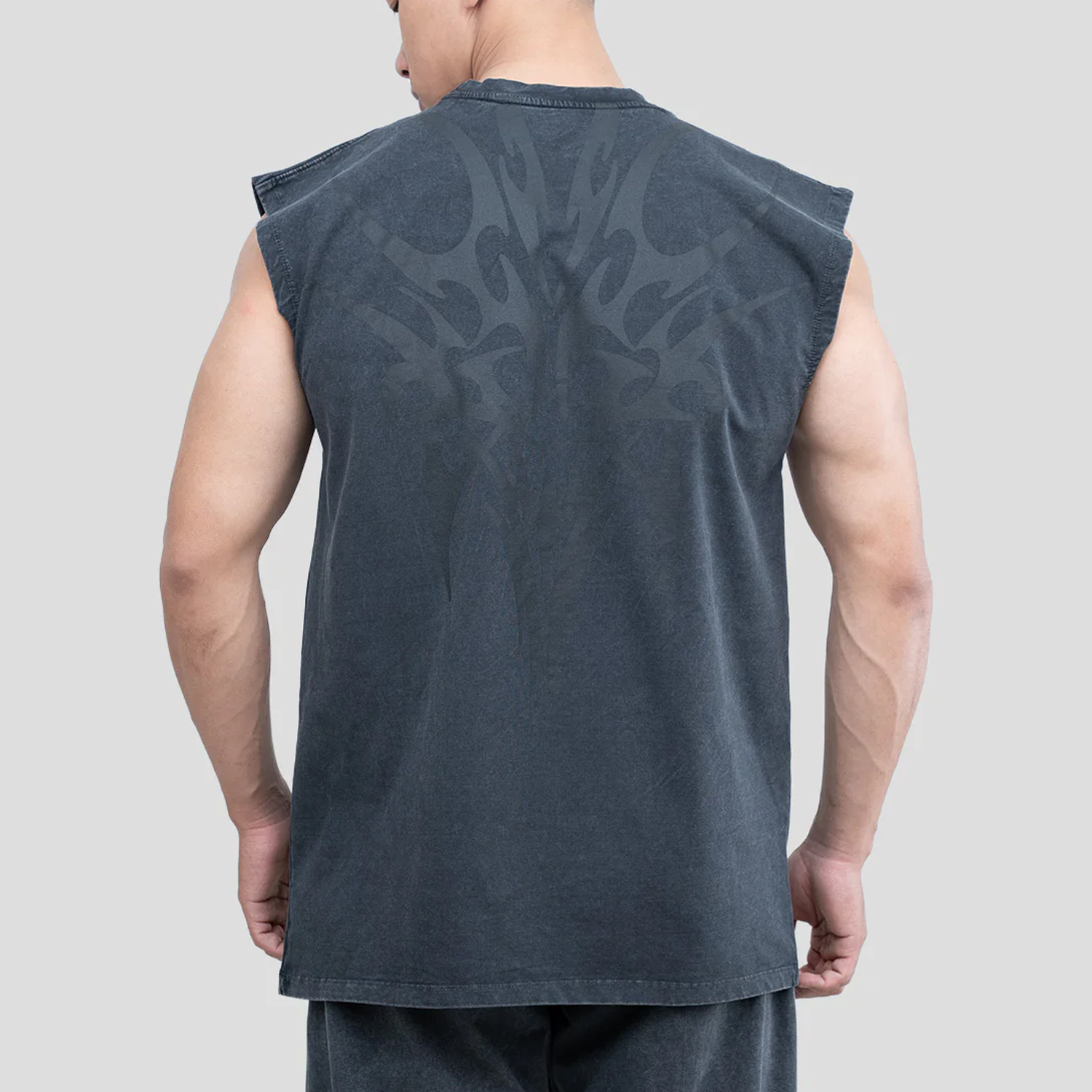 Men's Custom Gym Tank - Image 2